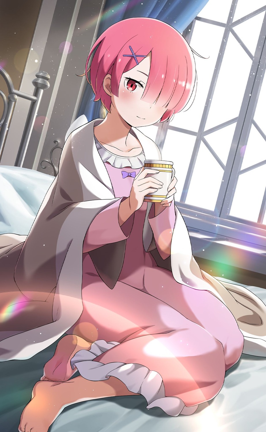 yande.re 924197 sample pajama ram_(re_zero) re_zero_kara_hajimeru_isekai_seikatsu sheets tagme.jpg