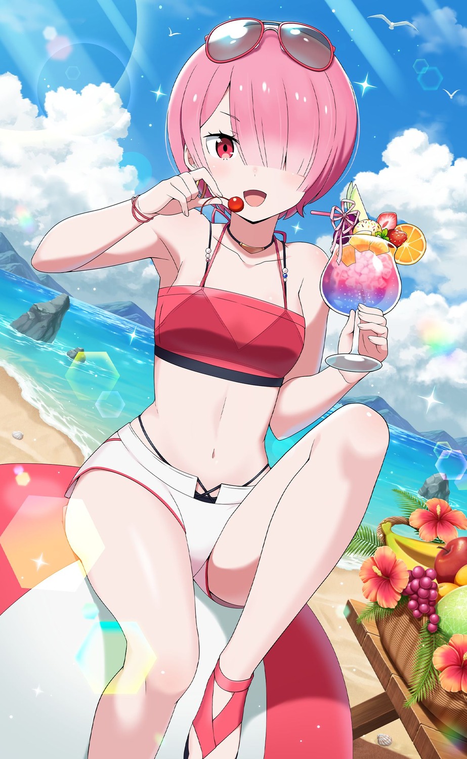 yande.re 924193 sample bikini megane ram_(re_zero) re_zero_kara_hajimeru_isekai_seikatsu see_through swimsuits tagme.jpg