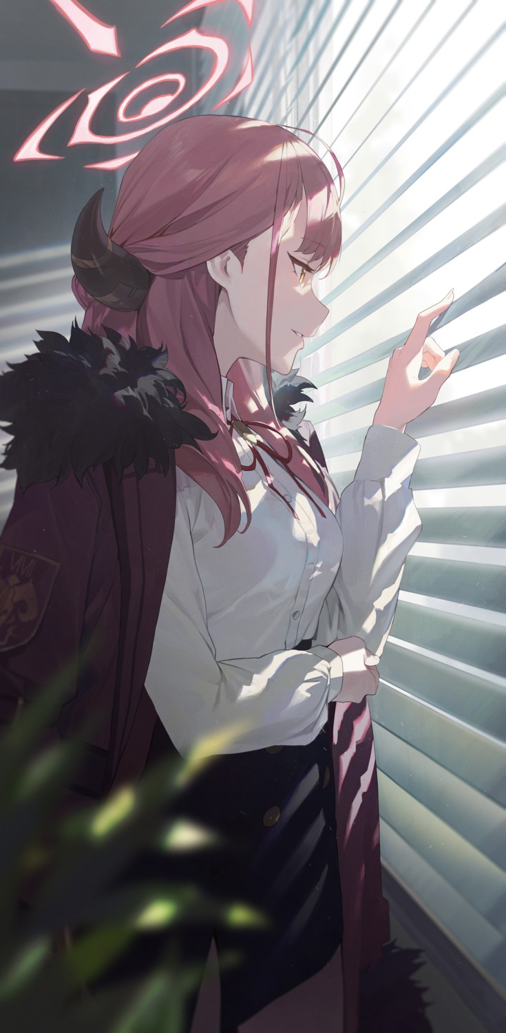 yande.re 973992 sample angel blue_archive dress_shirt horns mossi pantyhose rikuhachima_aru.jpg