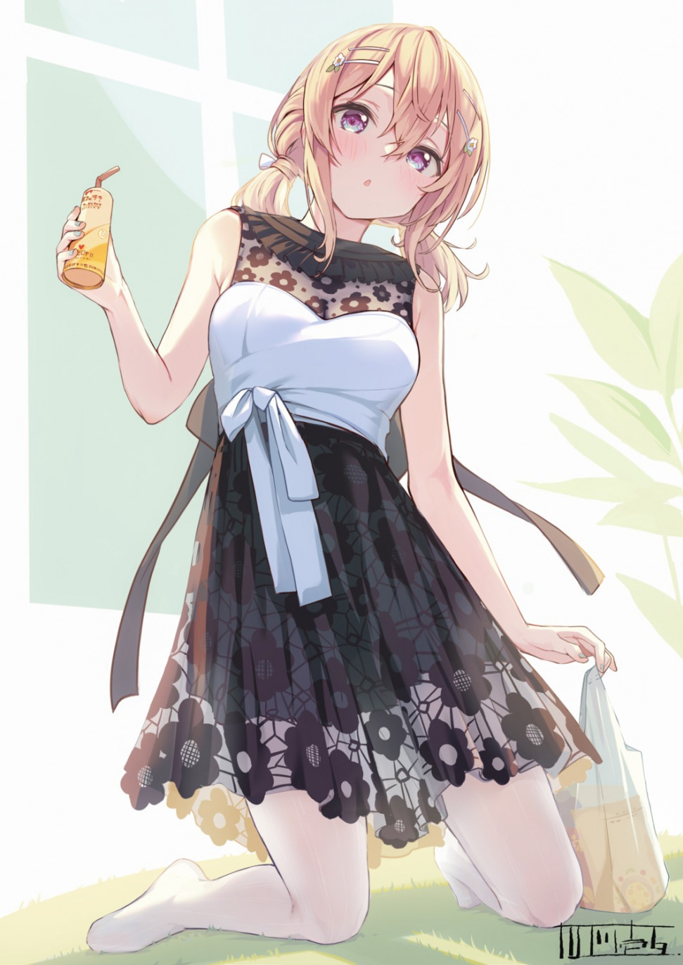 yande.re 704658 sample dress kagawa_ichigo pantyhose see_through.jpg
