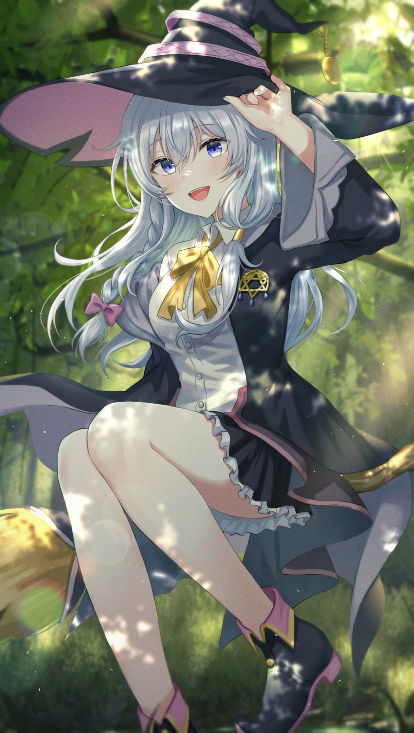 yande.re 704644 sample elaina_(majo_no_tabitabi) majo_no_tabitabi skirt_lift tokkyu witch.jpg