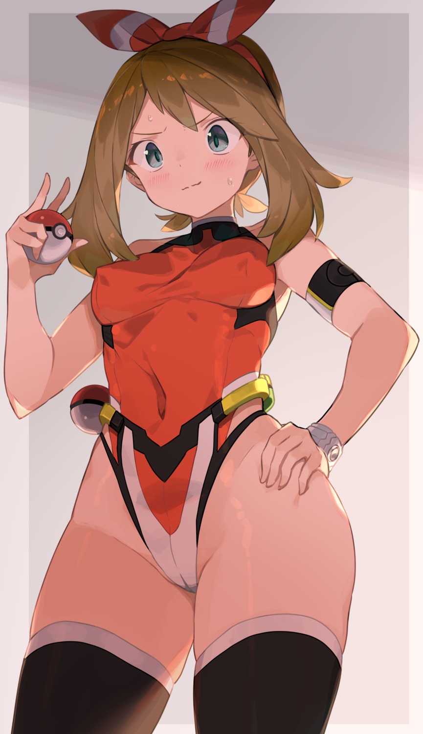 yande.re 791053 sample erect_nipples haruka_(pokemon) leotard pokemon spring20134 thighhighs.jpg