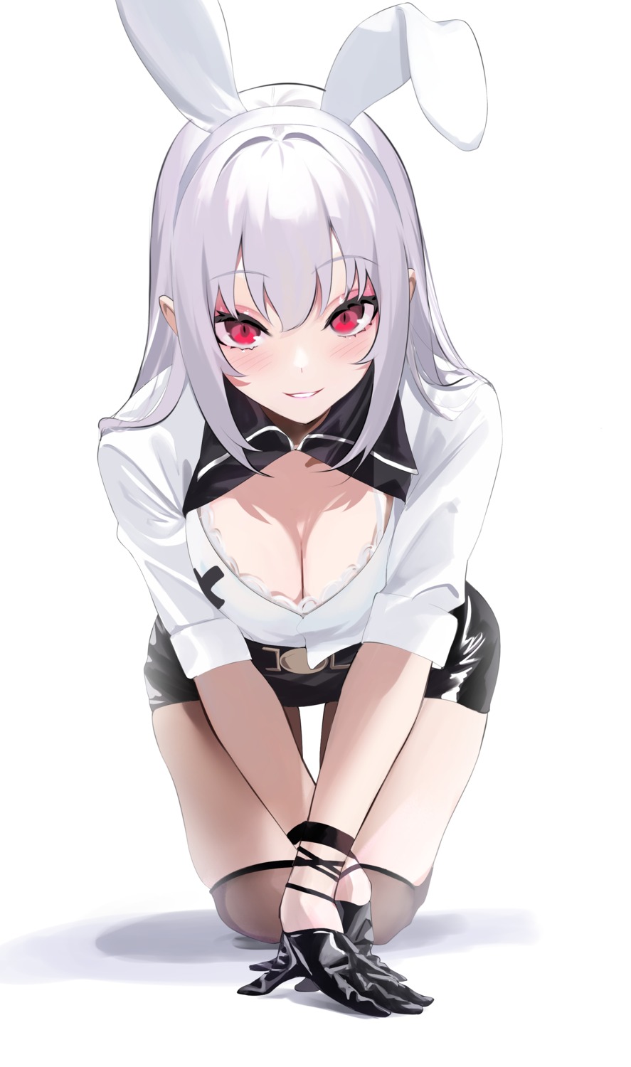 yande.re 955717 sample animal_ears bunny_ears cleavage spider_apple tagme thighhighs.jpg