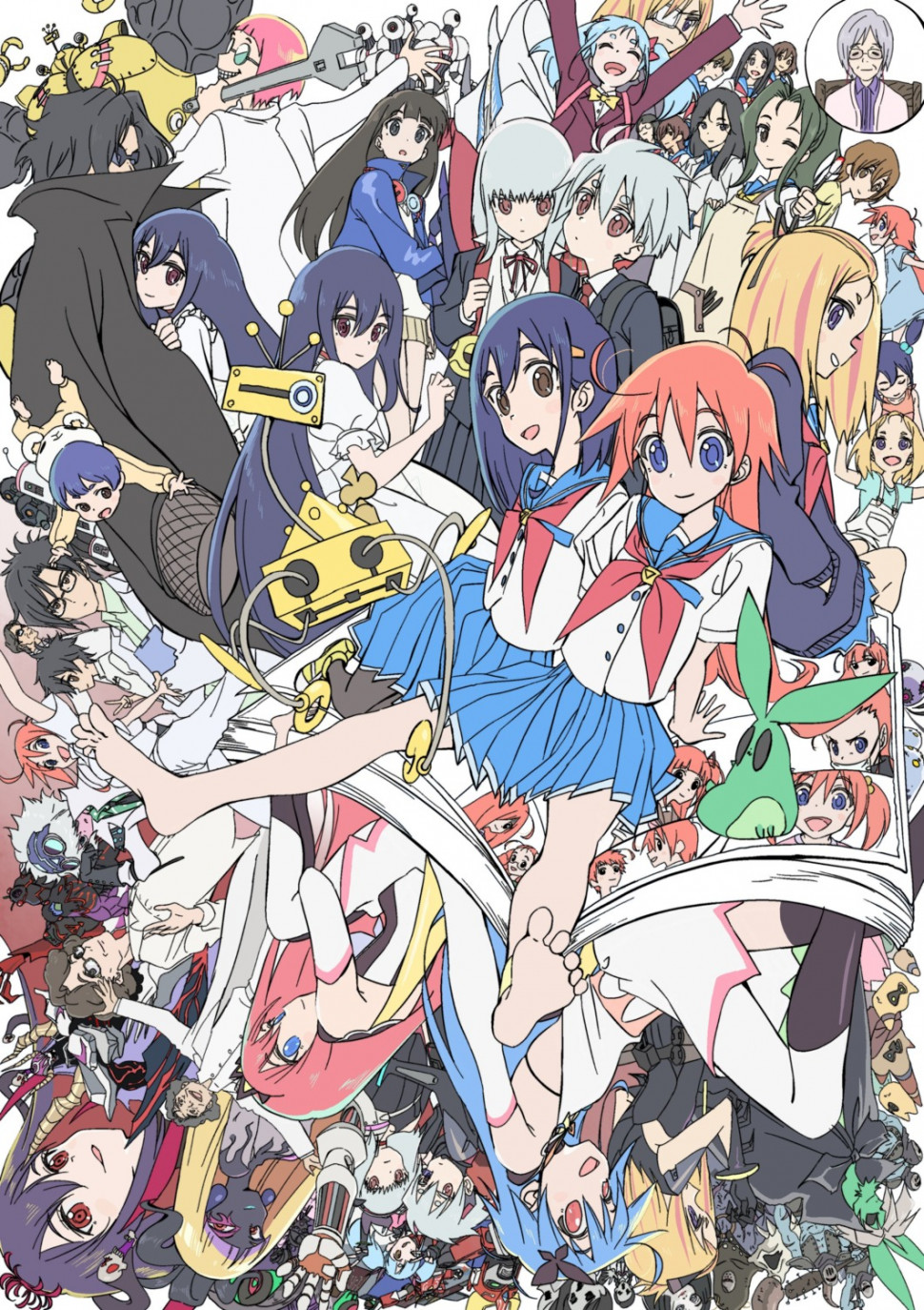 yande.re 391468 sample dress eyepatch feet flip_flappers headphones kojima_takashi kokomine_cocona megane nyunyu papika seifuku toto_(flip_flappers) yayaka yuyu.jpg