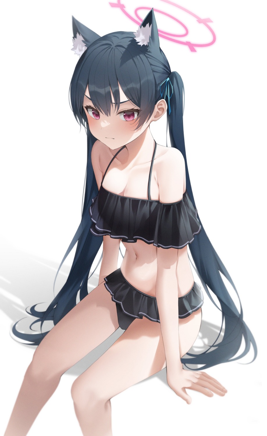 yande.re 988779 sample angel animal_ears bikini blue_archive duyu kuromi_serika nekomimi swimsuits.jpg