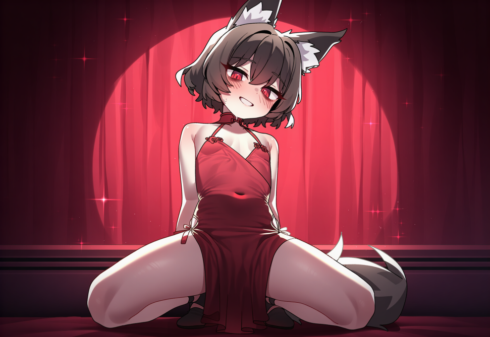 1girl, solo, full body shot, red room background, {{artist_nyong nyong}},[artist s-1107064119.png