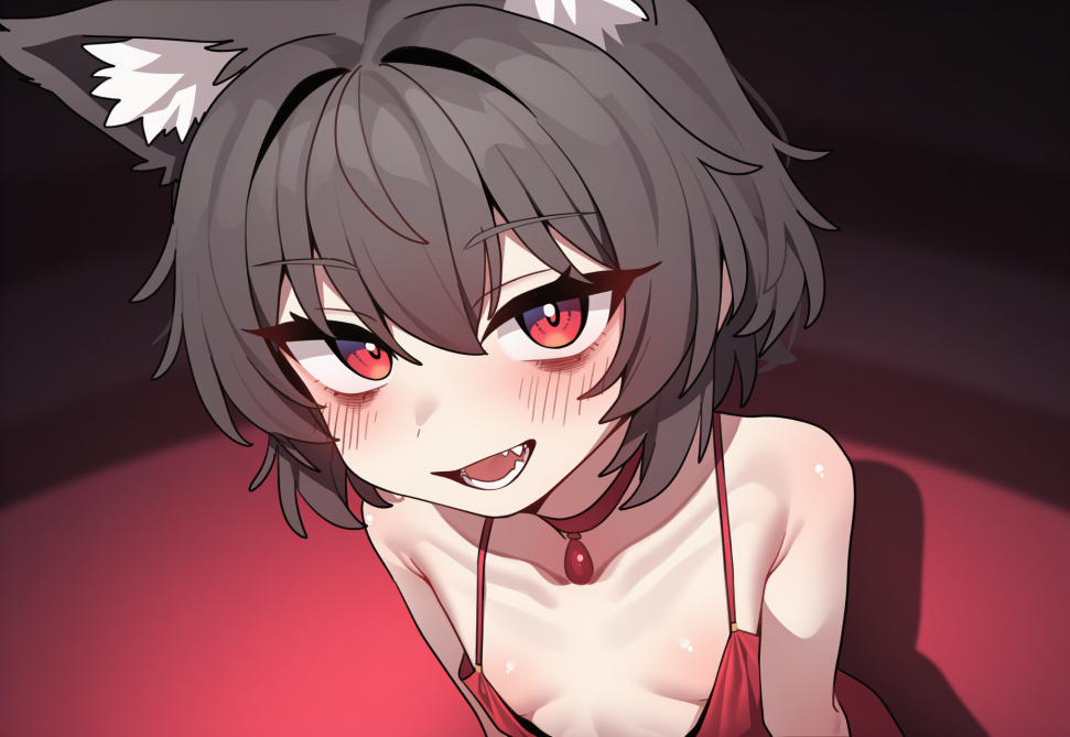 1girl, solo, full body shot, red room background, {{artist_nyong nyong}},[artist s-1955638992.png
