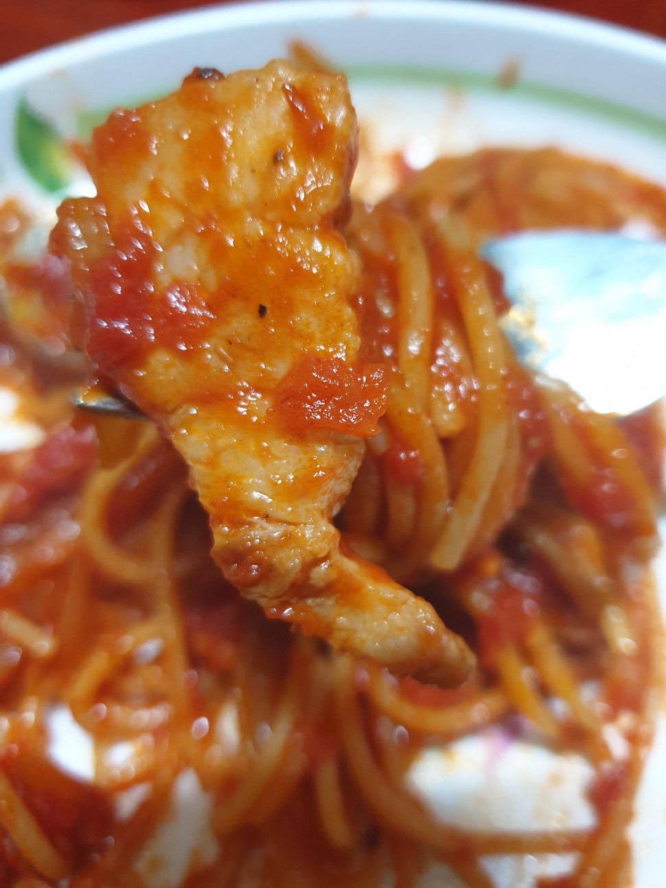 20210316_225425.jpg : 삼겹살을 넣은 토마토 스파게티 20210316_225425.jpg : 삼겹살을 넣은 토마토 스파게티